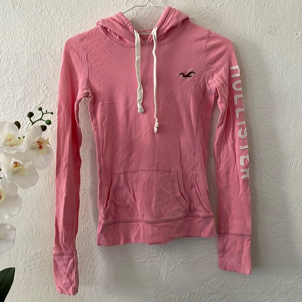 Pink Hollister Hoodie Size XS